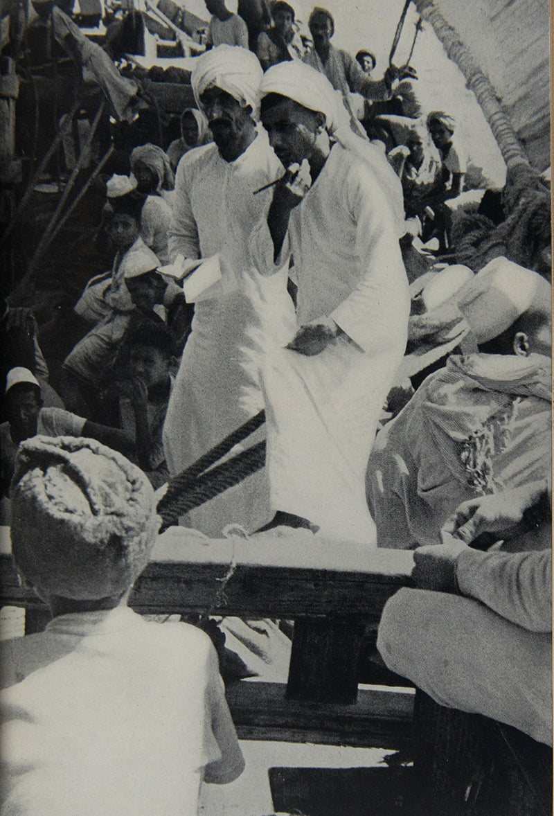 In Sons of Sinbad, Villiers provides a well illustrated account of his voyage from Aden to Mombasa, via Saudi Arabia, thence to Kuwait via Oman and Bahrain. 
