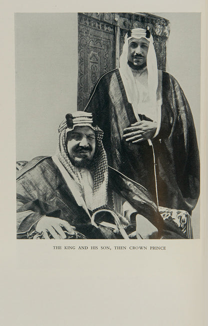 Dutch diplomat and explorer, Van der Meulen, gives an account of Ibn Sa'ud from his exile in Kuwait to his becoming the founder and first king of Saudi Arabia. 