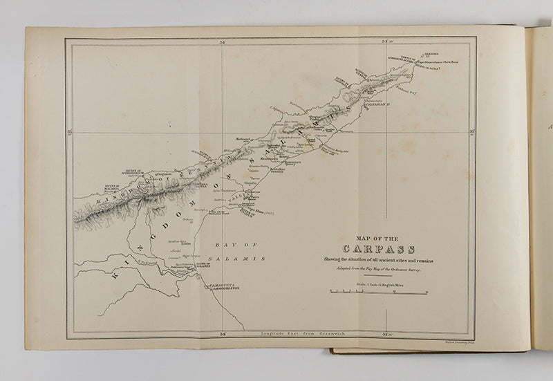 Hogarth's Devia Cypria, his first publication in which he records his excavations around Paphos and the Carpas Peninsula, under the aegis of the Cyprus exploration fund. 
