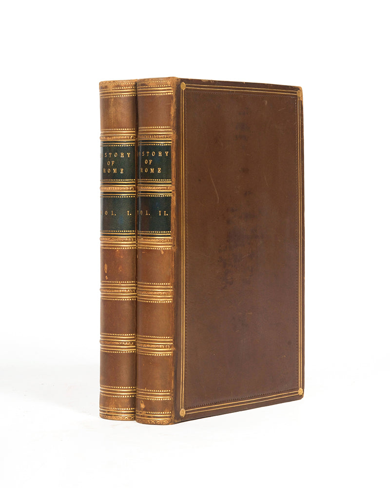 A nicely bound two volume set of The History of Rome, edited by the Irish polymath Dionysius Lardner.