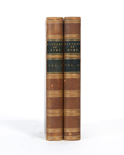 A nicely bound two volume set of The History of Rome, edited by the Irish polymath Dionysius Lardner.