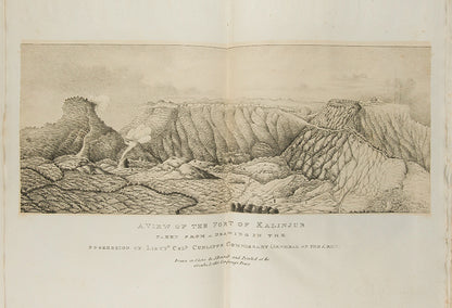 First edition of A History of the Boondelas by Wredenhall Pogson, the first translation of Lal Kavi's Chhatraprakash, his epic poem of his patron Maharaja Chhatrasal Bundela, and one of the first books to contain Indian printed lithographs.