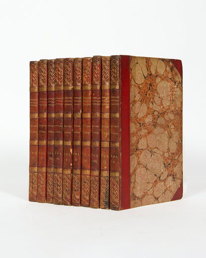 A lovely set of Edward Donovan's Natural History of British Birds, all first editions save for volume V, in attractive contemporary bindings.