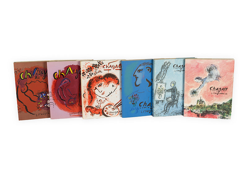 Chagall Lithographe. Vols 1-VI.