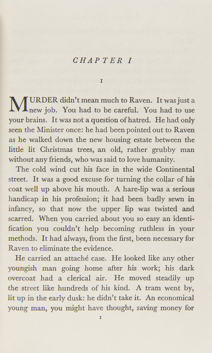 A Gun For Sale is one of Graham Greene's scarcest novels, published in the UK a month after its US release in June 1936.