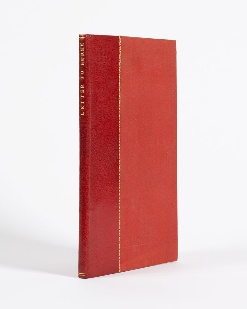 First edition of A Letter to the Right Honourable Edmund Burke by John Scott, attaching Burke for his attempt at reforming the East India Company.