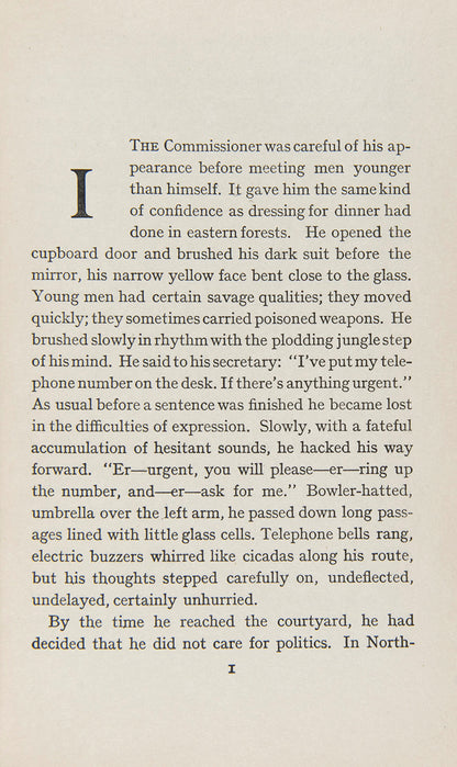 First edition of the early Graham Greene novel, It's a Battlefield.