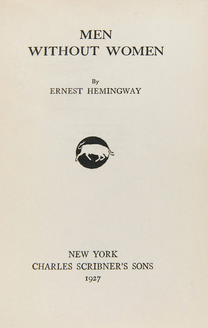 Men Without Women is Ernest Hemingway's second collection of short stories; "The Killers", "Hills Like White Elephants", and "In Another Country" are considered to be among Hemingway's best work.