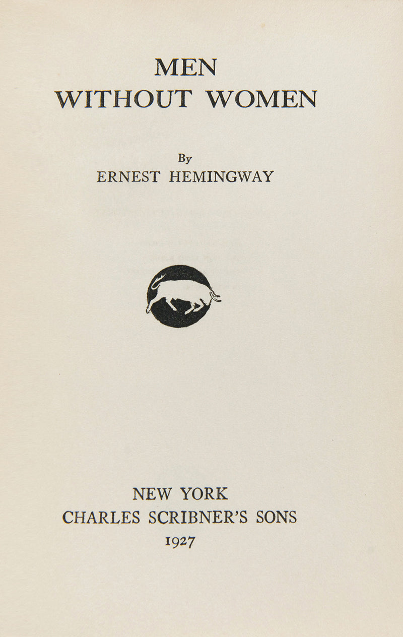 Men Without Women is Ernest Hemingway's second collection of short stories; "The Killers", "Hills Like White Elephants", and "In Another Country" are considered to be among Hemingway's best work.