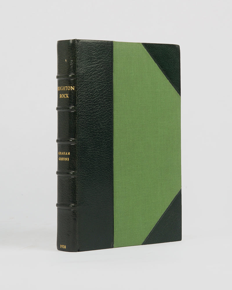 The first UK edition of Graham Greene's (1904-1991) classic murder-thriller Brighton Rock in a fine binding by Bayntun Riviere.