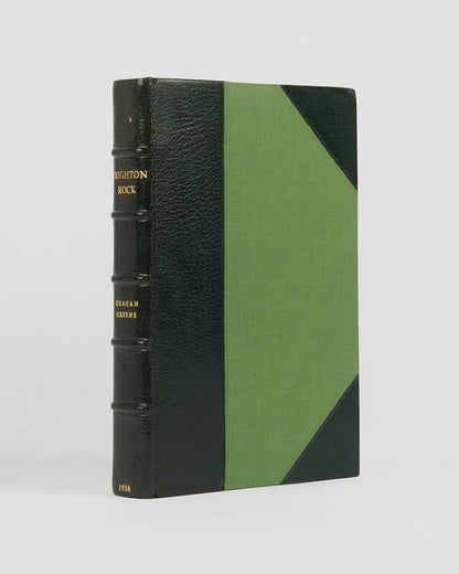 The first UK edition of Graham Greene's (1904-1991) classic murder-thriller Brighton Rock in a fine binding by Bayntun Riviere.