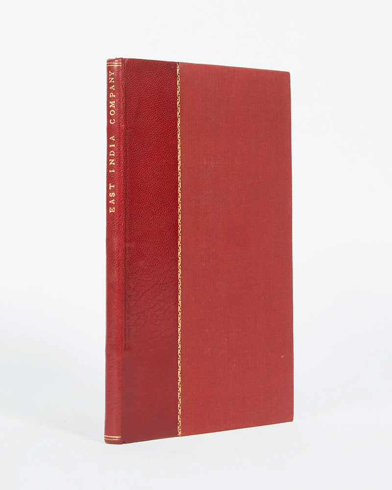 First edition of On the Territorial Government and Commerce of the East India Company, concerning the revocation of the Company's monopoly in China.
