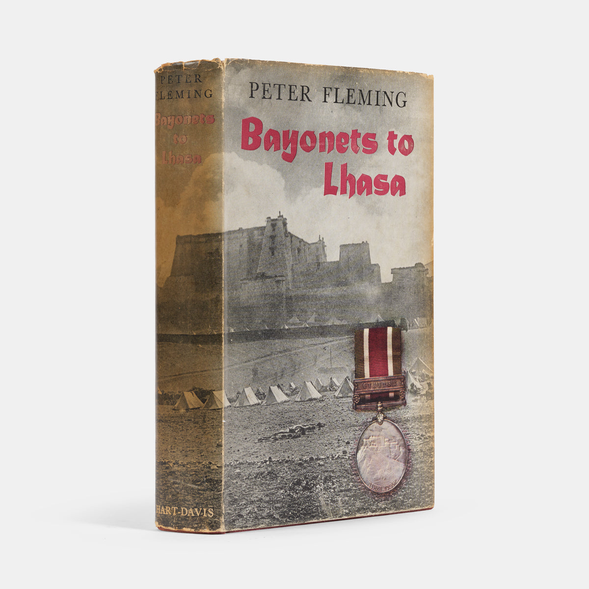 First edition with dust jacket, of Peter Fleming's Bayonets to Lhasa, the story of Younghusband's military expedition to Tibet which had been conceived by Lord Curzon as part the 'Great Game' against Russia.