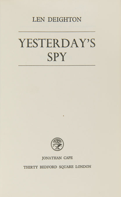 Deighton sets this spy novel in a post-WWII era where his protagonist Steve Champion is drawn into the world of intelligence.