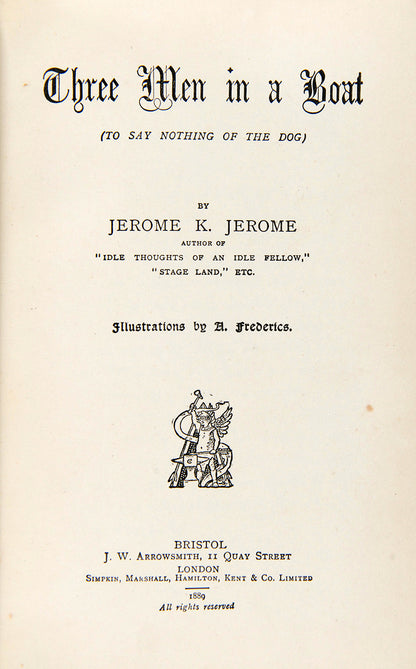 Three Men in a Boat is considered an important work of the Victorian comic texts, affording the reader a genuine insight into the morals and social mores of the period.