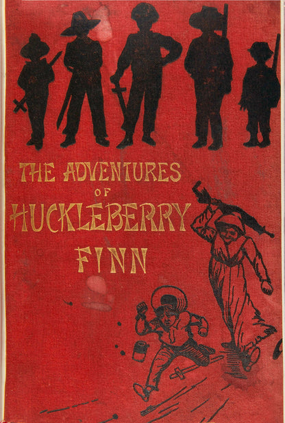 This copy is a first edition of one of the pillars of American literature, The Adventures of Huckleberry Finn by Mark Twain,which follows the titular character's journey down the Mississippi 
