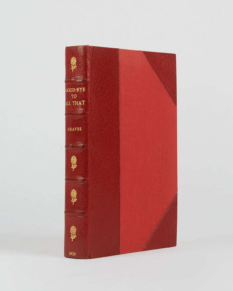 Second state of Robert Graves's Good-Bye to All That, with the infamous Sassoon poem excised and replaced with asterisks.