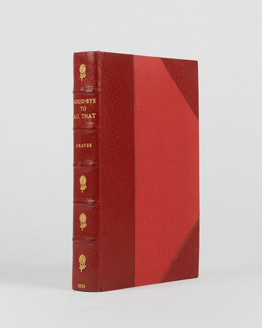 Second state of Robert Graves's Good-Bye to All That, with the infamous Sassoon poem excised and replaced with asterisks.