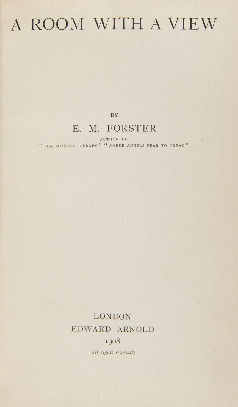 A Room With a View is the classic work by E.M. Forster, one of Britain's most well-known writers of the early Twentieth Century.
