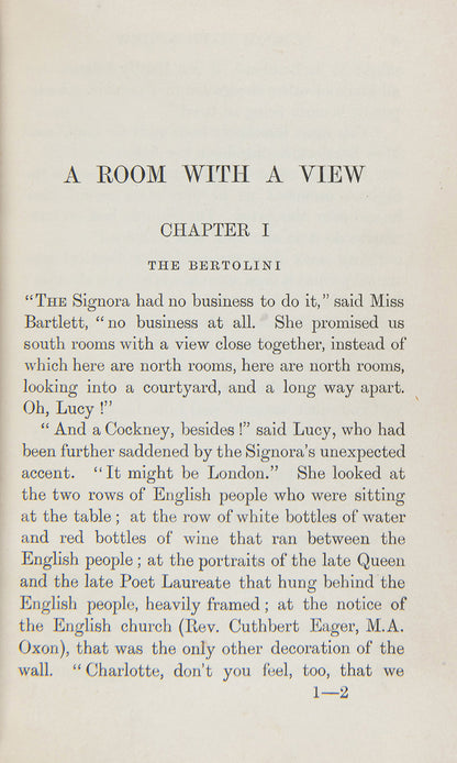 A Room With a View is the classic work by E.M. Forster, one of Britain's most well-known writers of the early Twentieth Century.