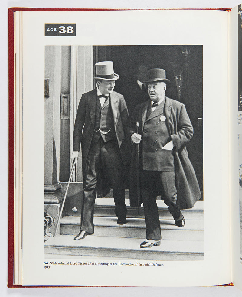 A signed first and only edition of an Eightieth Birthday Tribute to Sir Winston Churchill, one of only 3,000 copies containing a plethora of photographs