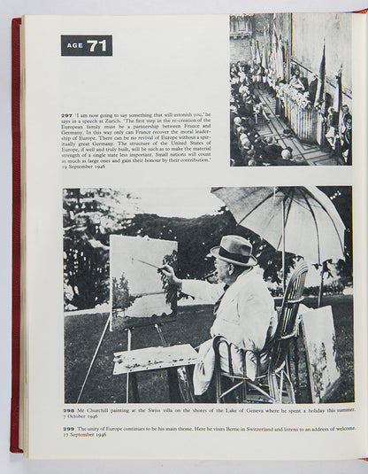 A signed first and only edition of an Eightieth Birthday Tribute to Sir Winston Churchill, one of only 3,000 copies containing a plethora of photographs