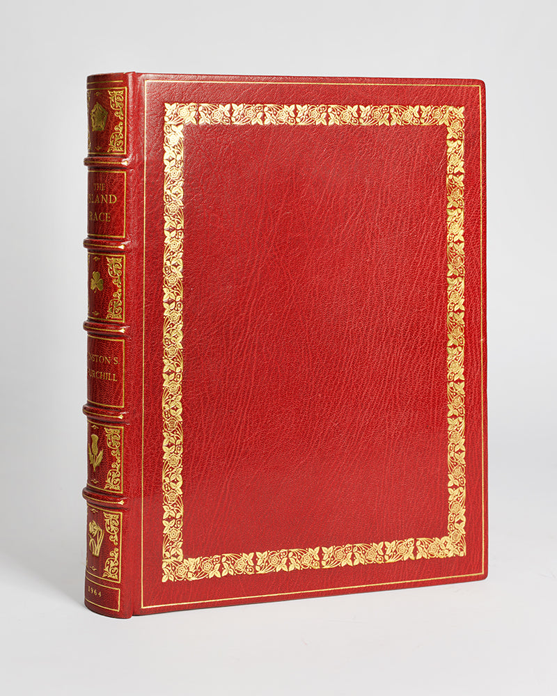 This Island Race, Winston Churchill's abridged single volume edition of the earlier four-volume work; History of the English Speaking Peoples, with tipped-in signature