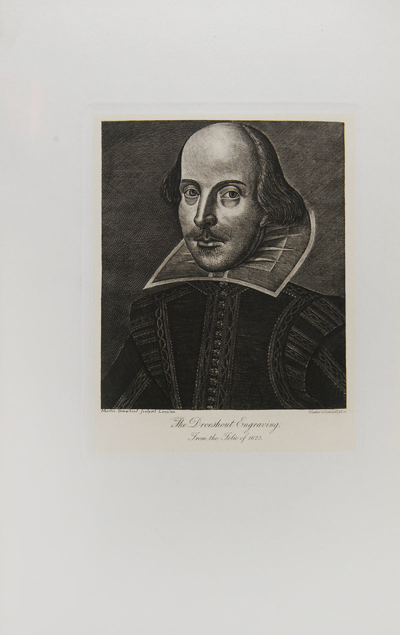 A handsome, finely-bound set of the collected works of the eminent William Shakespeare.