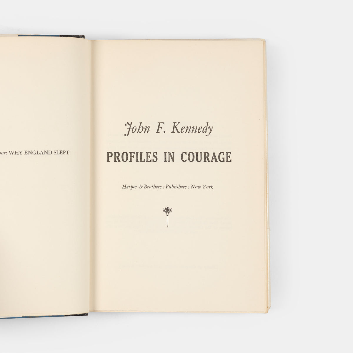 A handsome copy of John F. Kennedy's Pulitzer Prize winning account, Profiles In Courage.