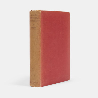 The first edition of these collected essays by Friedrich August von Hayek expounding his theory of business cycles, Profits, Interest and Investment