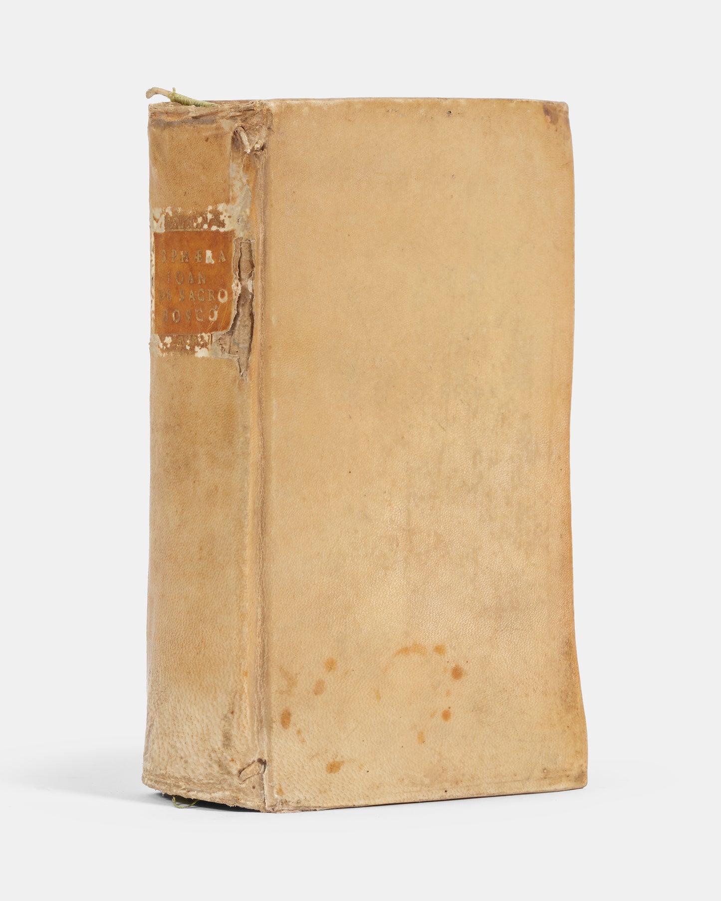Sammelband containing the first editions of two significant astronomical textbooks, an influential 1556 edition of Sacrobosco's De Sphaera and Peucer's Elementa Doctrinae.