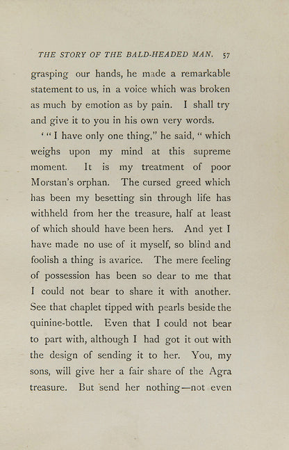 A first edition of the second Holmes novel, The Sign of Four by Arthur Conan Doyle.