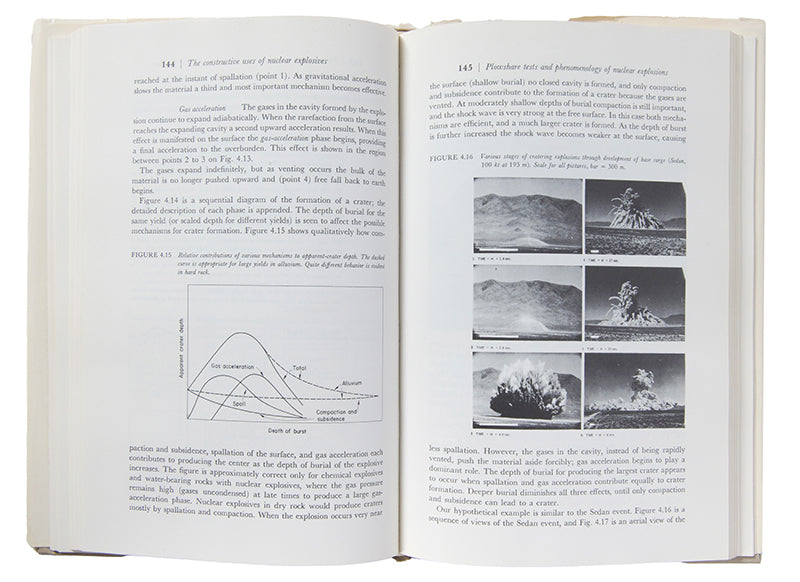 First edition of Edward Teller's book the Constructive Uses of Nuclear Explosives, signed by Teller and inscribed by his coauthor Wilson Talley.