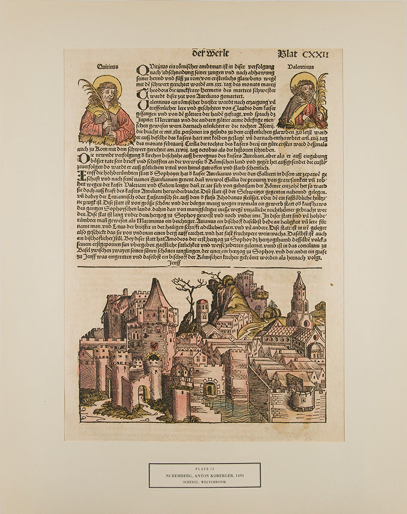 One of the rarest and most desirable plate books of the early 20th century, W.L. Schreiber's Woodcuts from Books of the 15th Century houses 55 incunable leaves, all with woodcut illustrations, and including 20 leaves in hand colour.