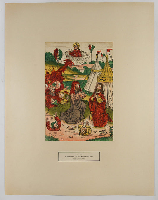 One of the rarest and most desirable plate books of the early 20th century, W.L. Schreiber's Woodcuts from Books of the 15th Century houses 55 incunable leaves, all with woodcut illustrations, and including 20 leaves in hand colour.
