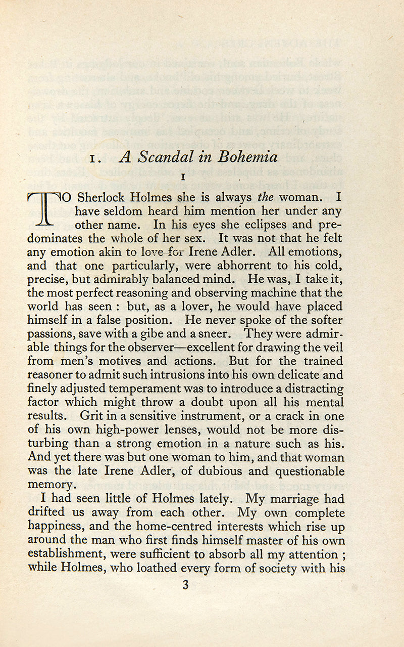 The first collected edition of The Complete Sherlock Holmes Short Stories by the prolific Arthur Conan Doyle.