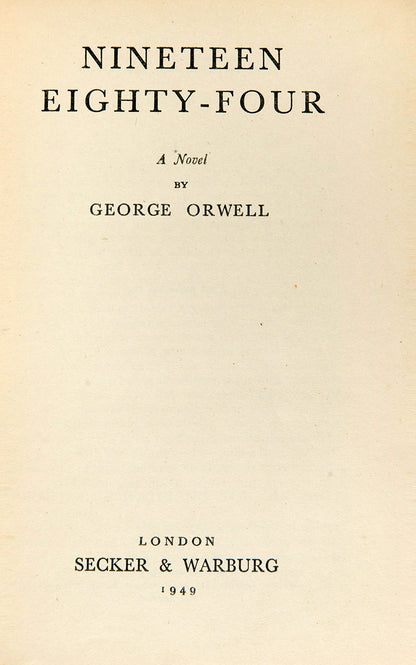 George Orwell's Nineteen-Eighty-Four is one of the landmark novels of the 20th century and a classic of dystopian literature, the basis for the eponymous film