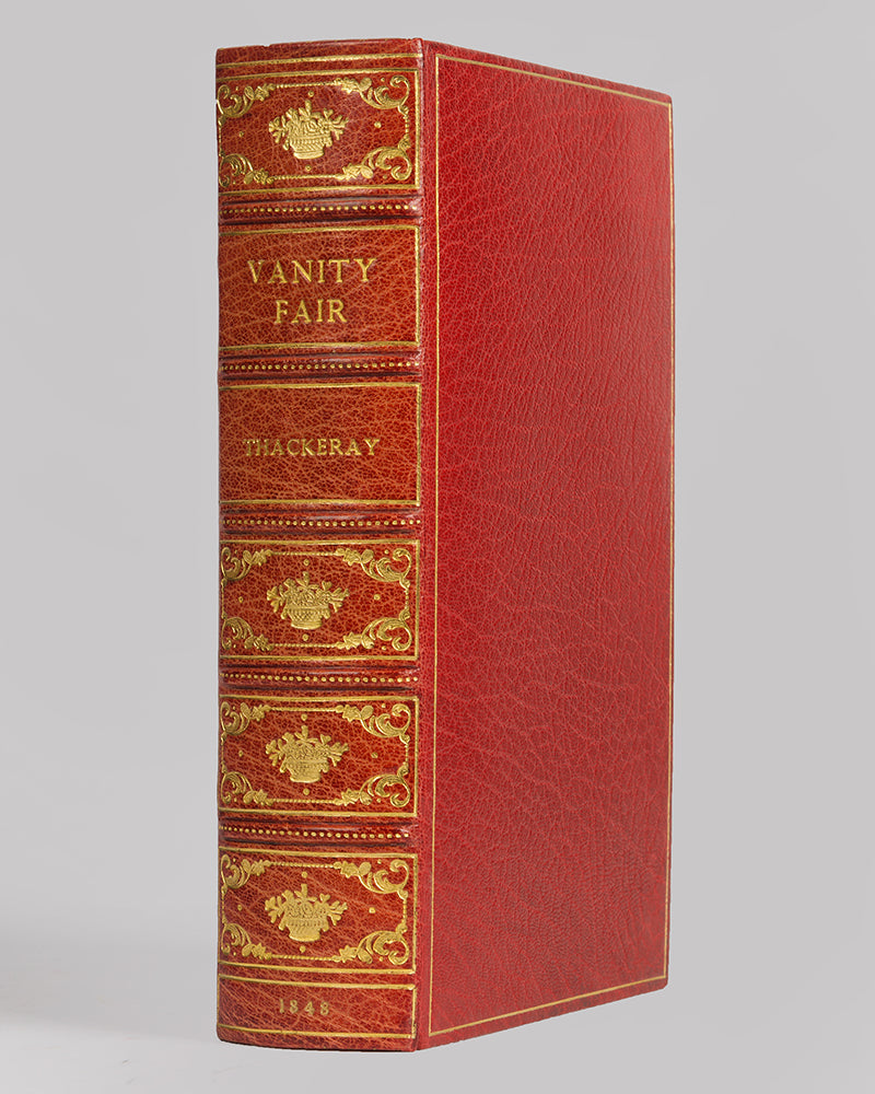 A first edition of William Makepeace Thackeray's seminal novel, Vanity Fair.
