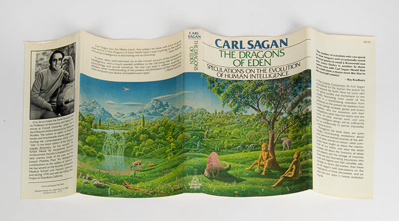 First edition, inscribed by the author, of Carl Sagan's Pulitzer Prize-winning The Dragons of Eden.