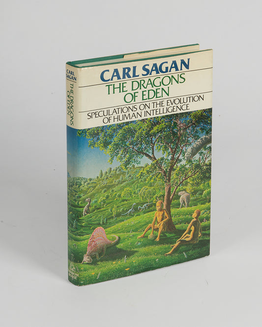 First edition, inscribed by the author, of Carl Sagan's Pulitzer Prize-winning The Dragons of Eden.