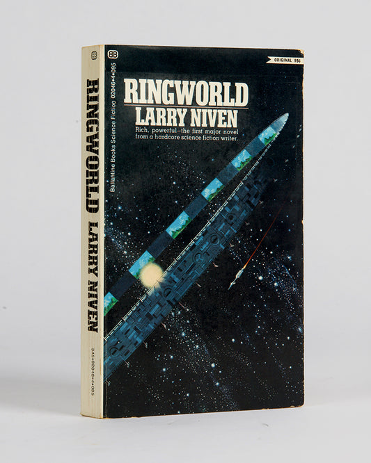 A true first edition of Larry Niven's <em>Ringworld</em>, signed by the author on the title page. 