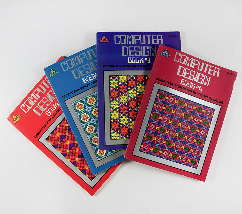 A beautiful, complete set of these unusual colouring books designed using computer software by Caltech mathematics and physics professor Barry Simon.