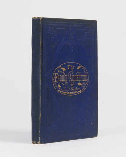 First edition of The Family Aquarium by Henry D. Butler, one of the first books on aquariums as a hobby, published in 1858.