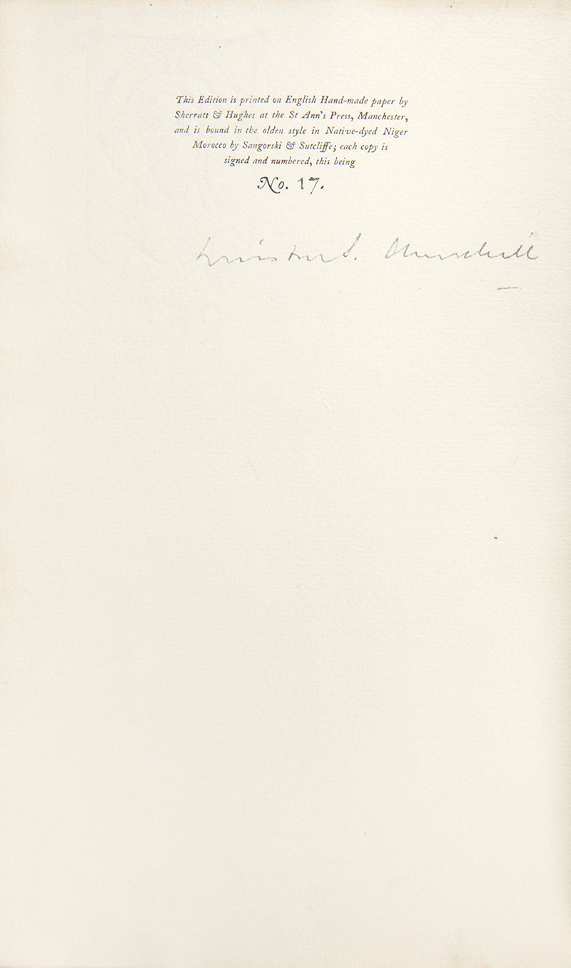 A signed limited edition copy of The New Examen by Winston Churchill.