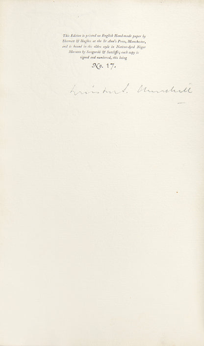A signed limited edition copy of The New Examen by Winston Churchill.
