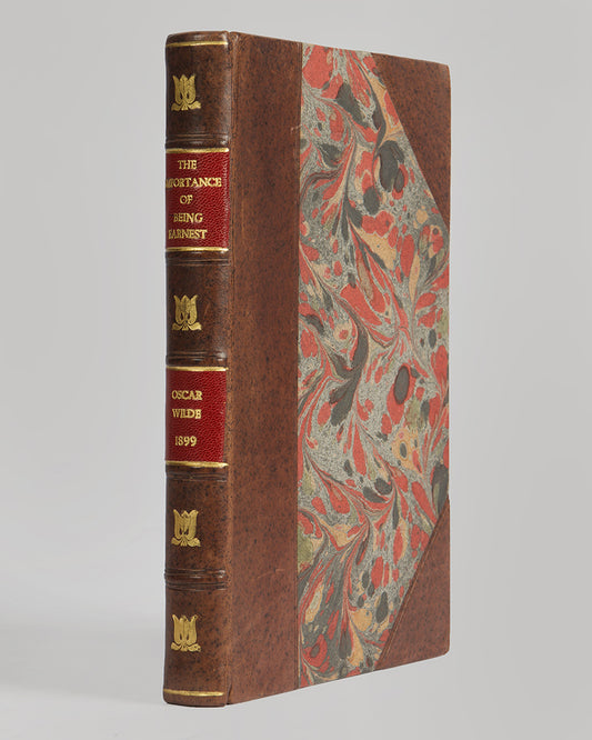 A first edition of Oscar Wilde's seminal play, The Importance of Being Earnest.