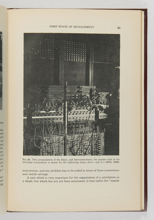 First UK edition of Douglas Hartree's Calculating Instruments and Machines, the first comprehensive account of electronic digital computing.