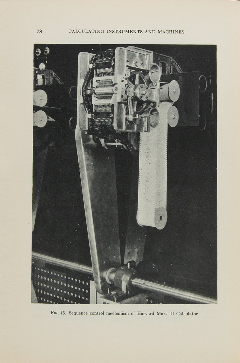 First UK edition of Douglas Hartree's Calculating Instruments and Machines, the first comprehensive account of electronic digital computing.