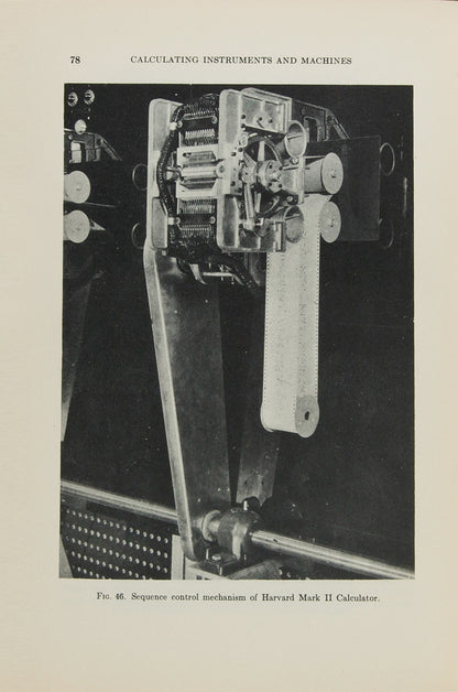 First UK edition of Douglas Hartree's Calculating Instruments and Machines, the first comprehensive account of electronic digital computing.