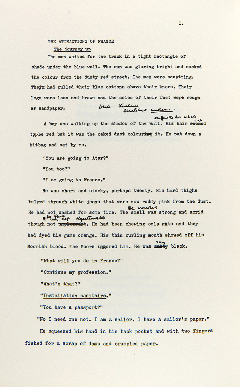 A limited first edition of Bruce Chatwin's The Attractions of France.